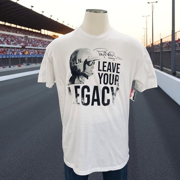 Paul Newman IndyCar Leave Your Legacy Shirt XL Racing Graphic Tee Trending - Picture 1 of 11